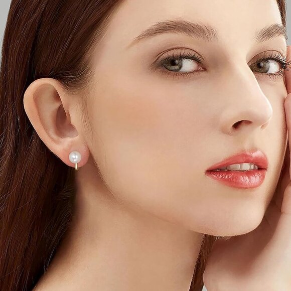 Cubic Zirconia Clip-On Earrings - Elegant Non-Pierced Jewelry & Comfortable Wear - Picture 3 of 7